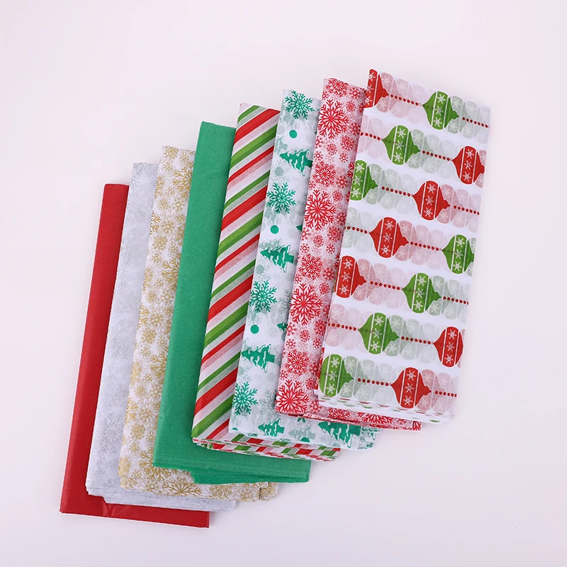 10pcs Tissue Paper 50*66CM Craft Paper Floral Christmas Gift